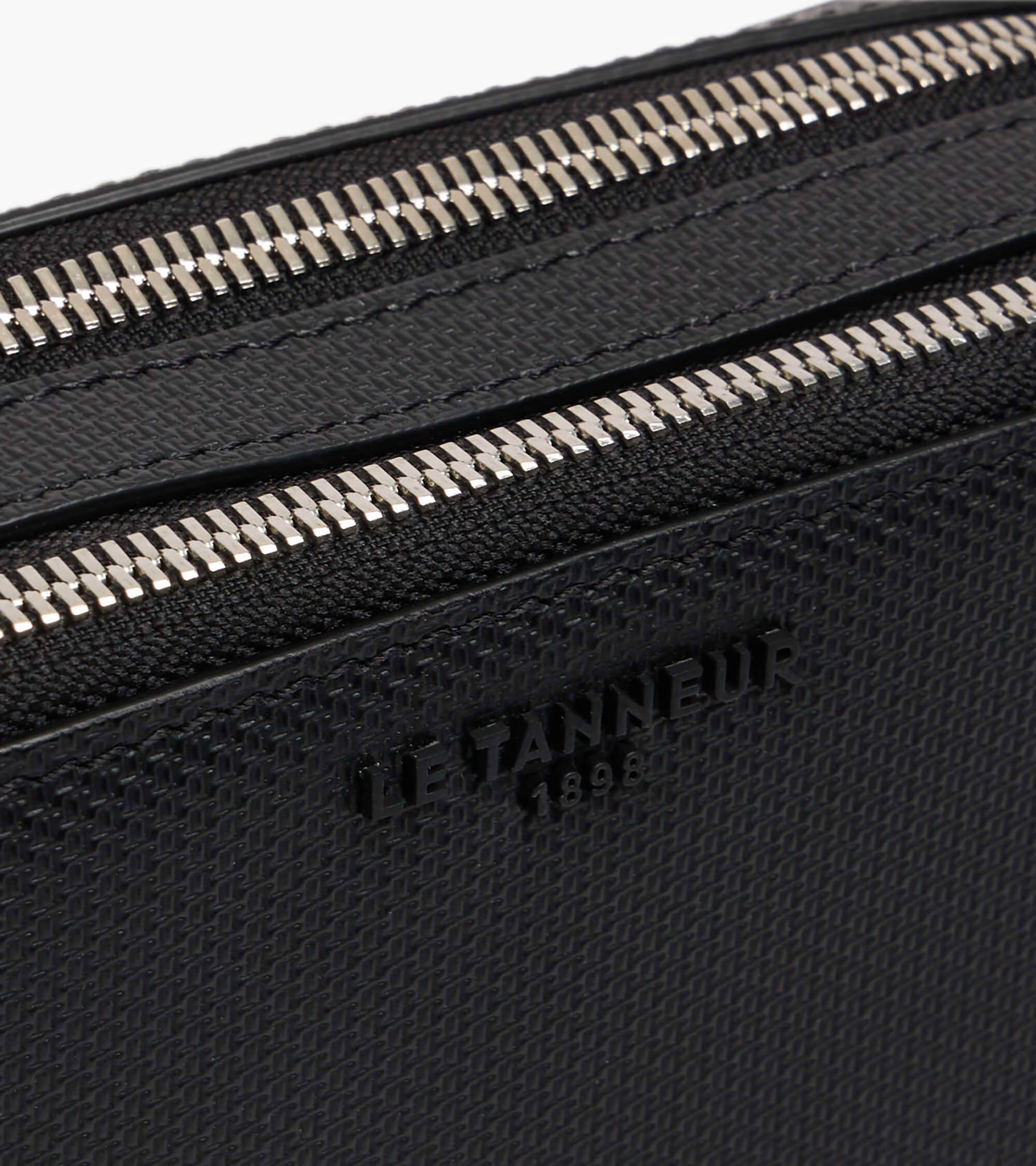 Petite sacoche 2 compartiments Emile en cuir signature T