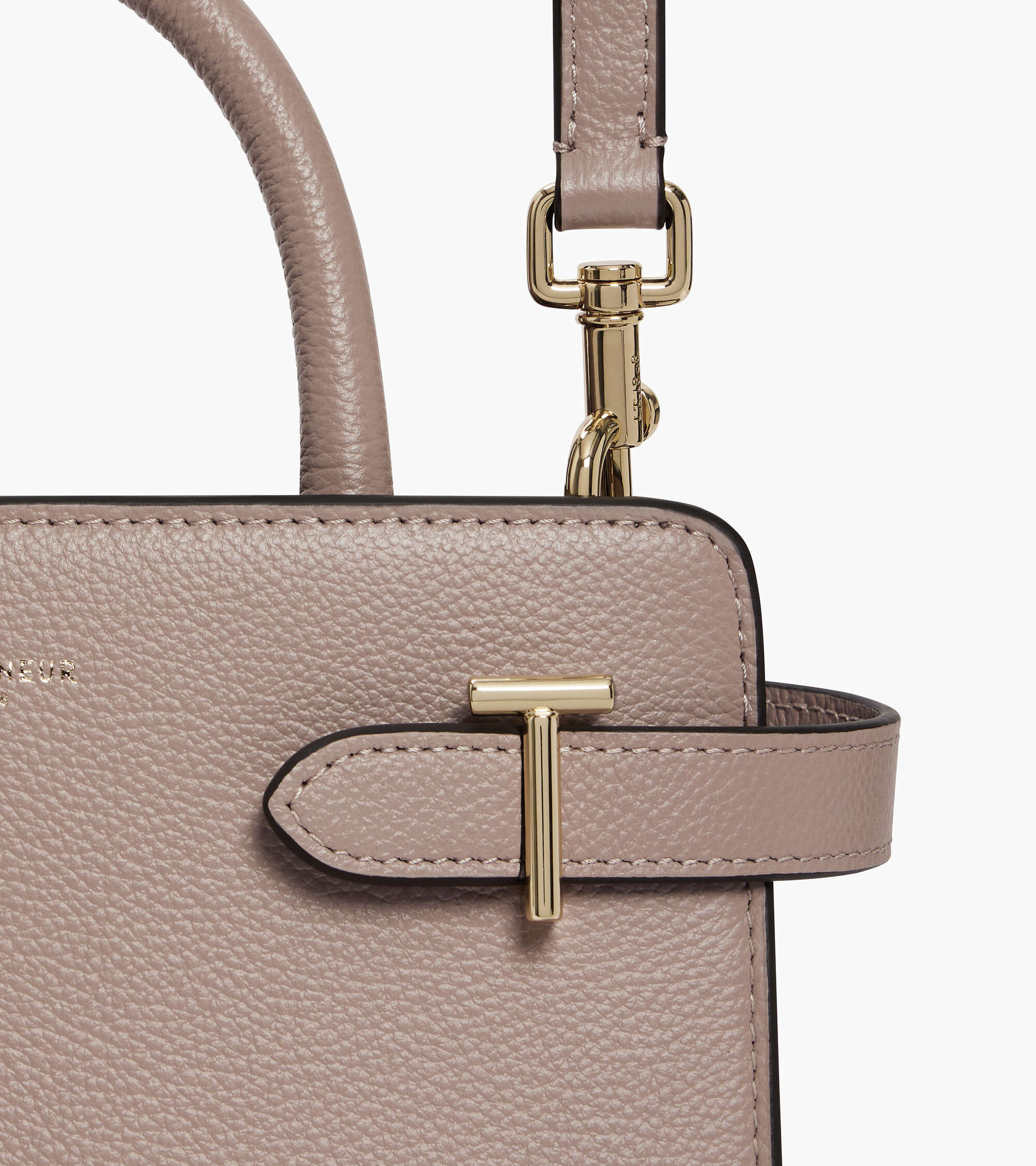 Emilie small handbag in grained leather