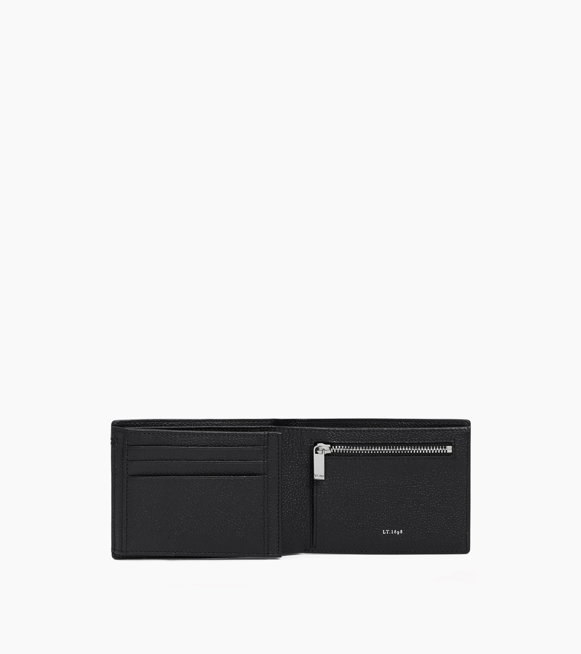 Bifold-Brieftasche im Querformat Lucien aus genarbtem Leder