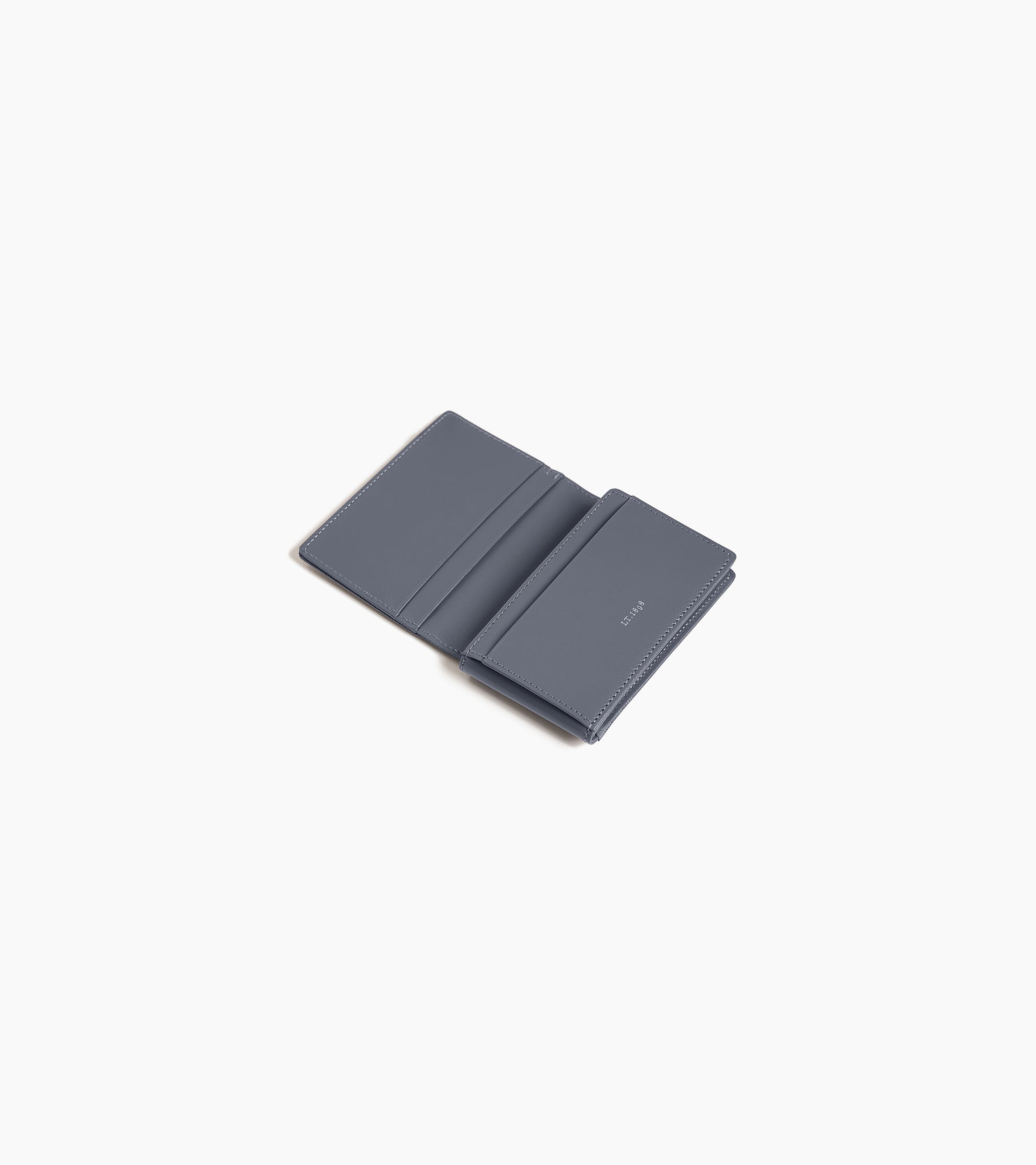 Lucien horizontal two-fold card holder signature T leather
