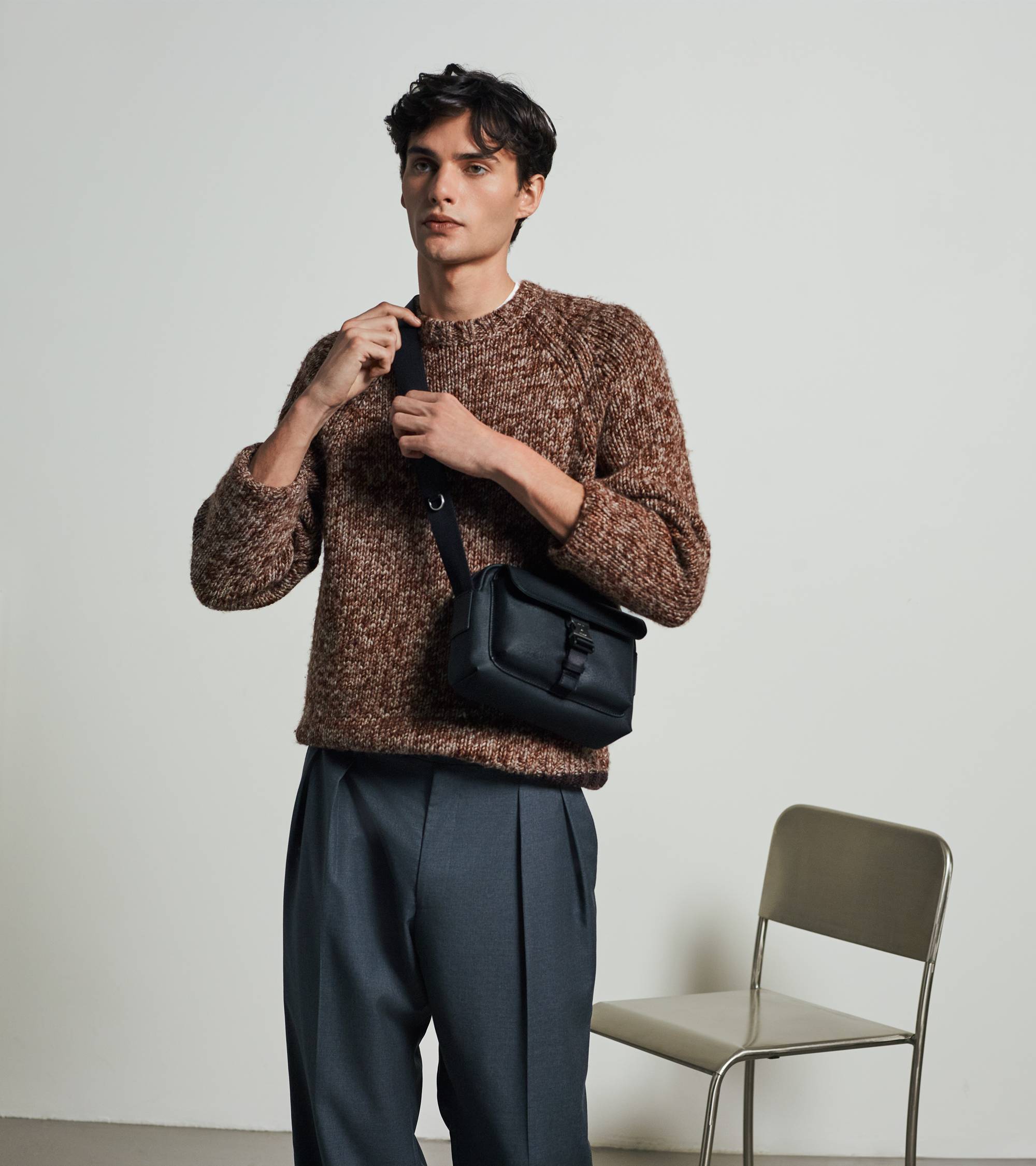 Petit sac bandoulière Maurice en toile enduite