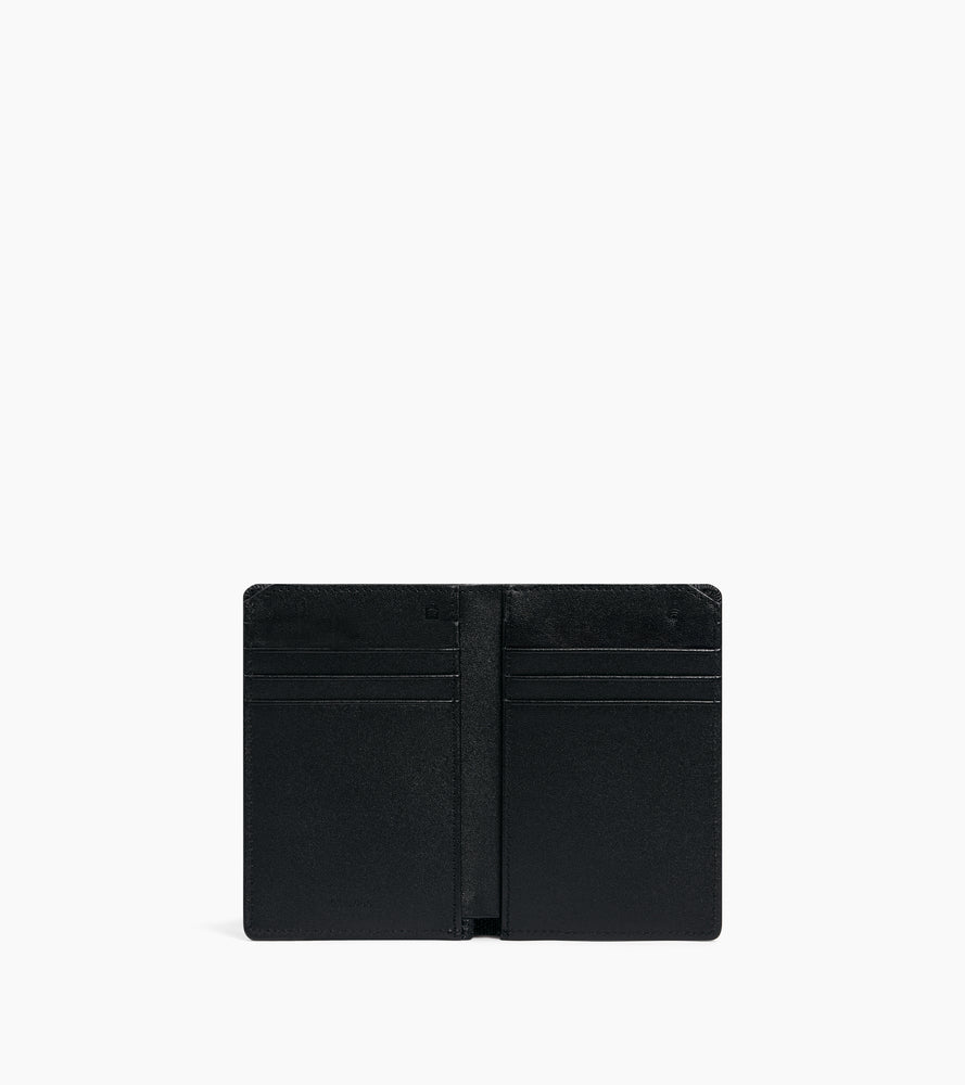 Porte cartes vertical Emile en cuir signature T