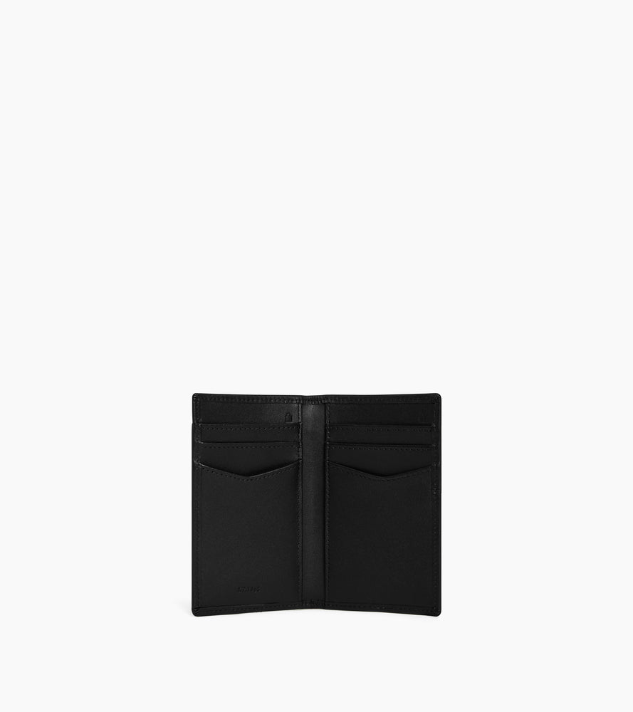 Porte cartes vertical Charlotte en cuir lisse