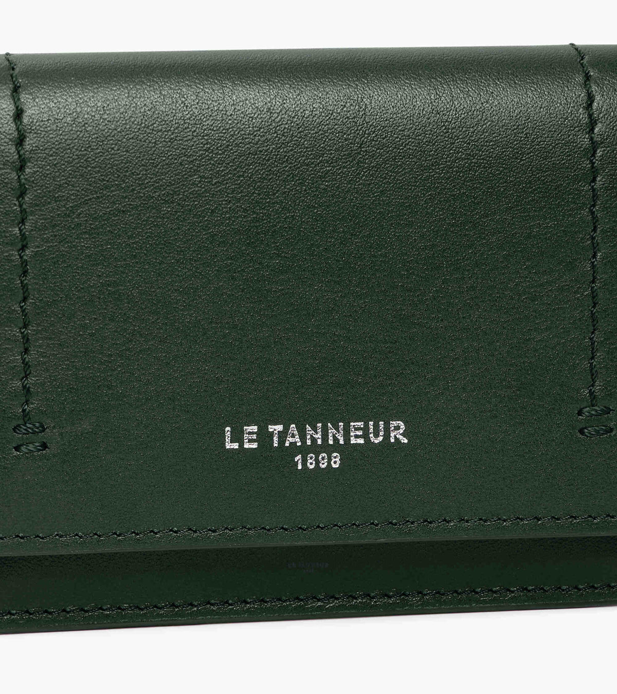 Louison small card holder with flap in smooth leather