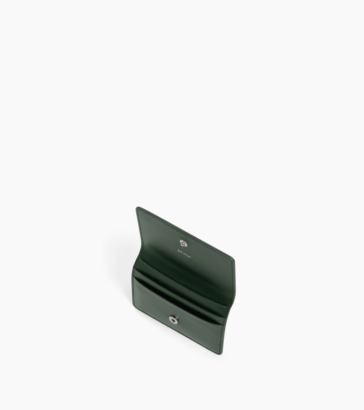 Louison small card holder with flap in smooth leather