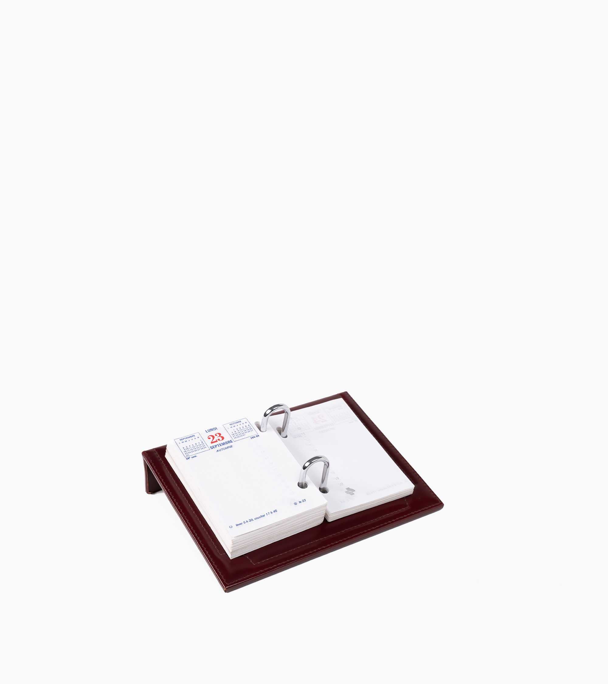 Support de calendrier en cuir